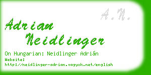 adrian neidlinger business card